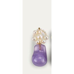COMPLETEDWORKS Lilac Bio-Resin Single Earring in Lilac & Sterling Silver New